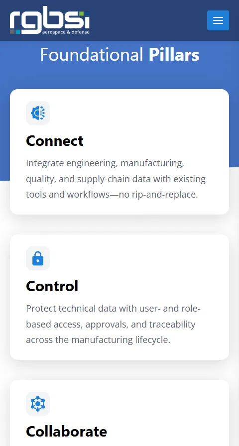 RGBSI commercial services page, full page